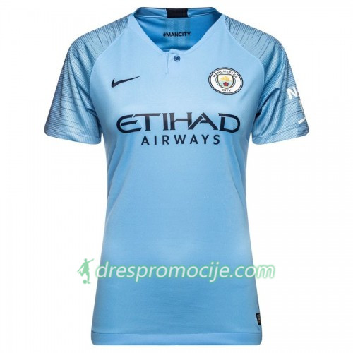 Manchester City Dres Ženska Domaći 2018/19 Kratkih Rukava Manchester City Dres Ženska Domaći 2018/19 Kratkih Rukava
